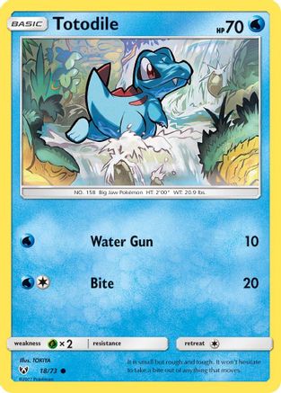 Totodile (18) Reverse Holofoil - Shining Legends