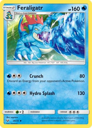 Feraligatr (20/73) [Sun & Moon: Shining Legends] | Silver Goblin