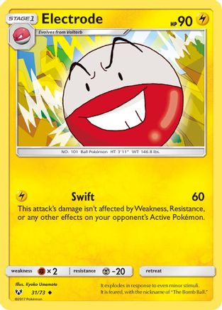 Electrode (31/73) [Sun & Moon: Shining Legends] Reverse Holofoil