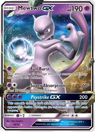 Mewtwo GX (39) Holofoil - Shining Legends