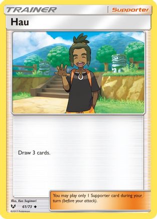 Hau (61) Reverse Holofoil - Shining Legends
