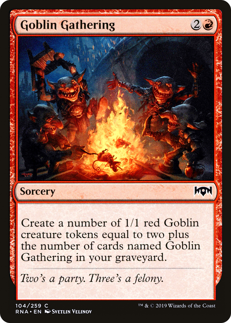 Goblin Gathering [Ravnica Allegiance] Foil