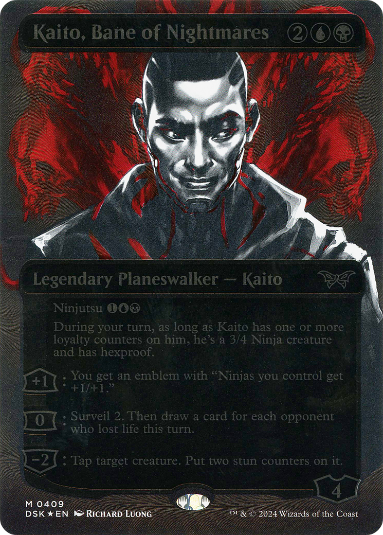 Kaito, Bane of Nightmares (Showcase) (Textured) [Duskmourn: House of Horror]