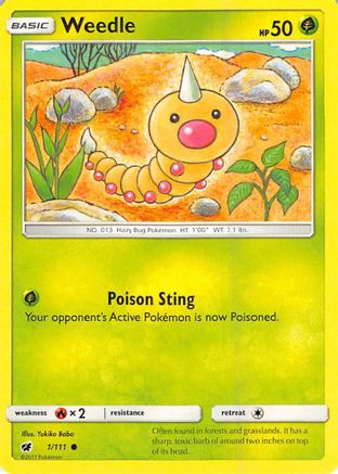 Weedle (1) Reverse Holofoil - Crimson Invasion