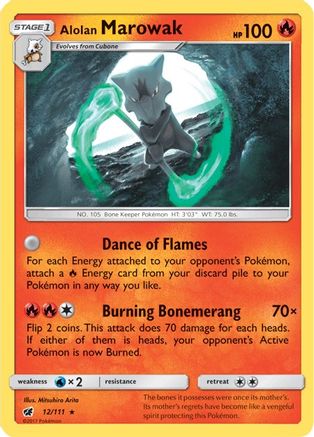 Alolan Marowak (12) Holofoil - Crimson Invasion