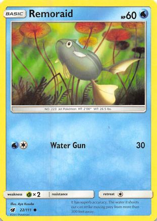 Remoraid (22) Reverse Holofoil - Crimson Invasion