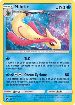 Milotic (27) Reverse Holofoil - Crimson Invasion