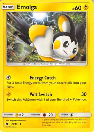 Emolga (35) Reverse Holofoil - Crimson Invasion