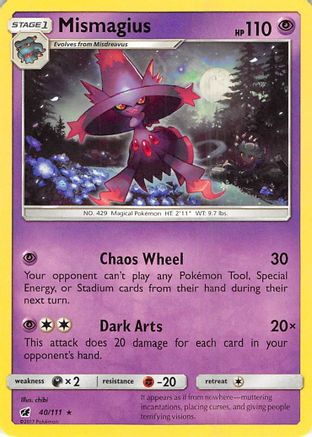 Mismagius (40/111) [Sun & Moon: Crimson Invasion] Reverse Holofoil