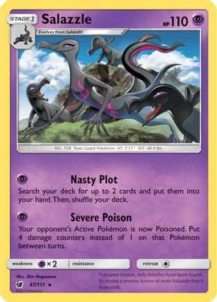 Salazzle (47) Reverse Holofoil - Crimson Invasion