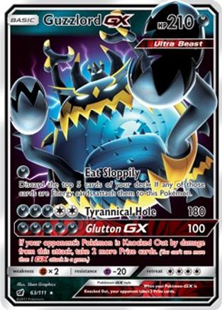 Guzzlord GX (63/111) [Sun & Moon: Crimson Invasion] | Silver Goblin