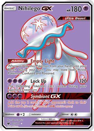 Nihilego GX (Full Art) (103) Holofoil - SM  Crimson Invasion