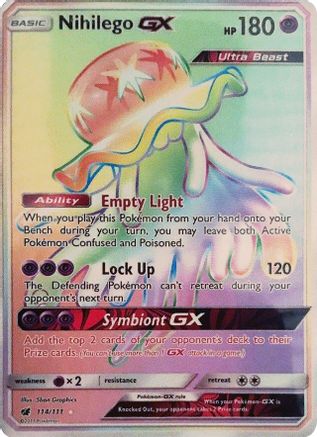 Nihilego GX (Secret) (114) Holofoil - SM  Crimson Invasion