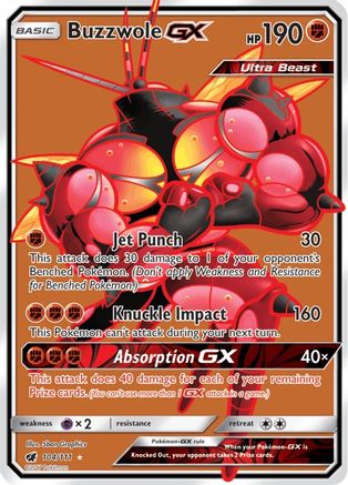 Buzzwole GX (104/111) [Sun & Moon: Crimson Invasion] | Silver Goblin