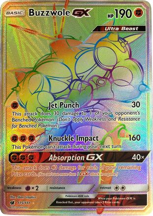 Buzzwole GX (115/111) [Sun & Moon: Crimson Invasion] | Silver Goblin