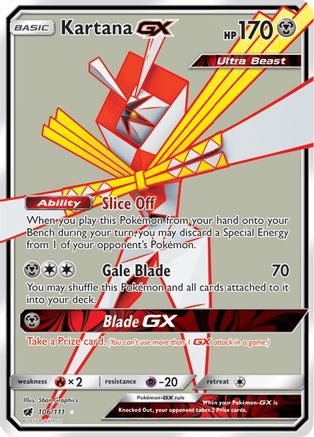 Kartana GX (Full Art) (106) Holofoil - Crimson Invasion