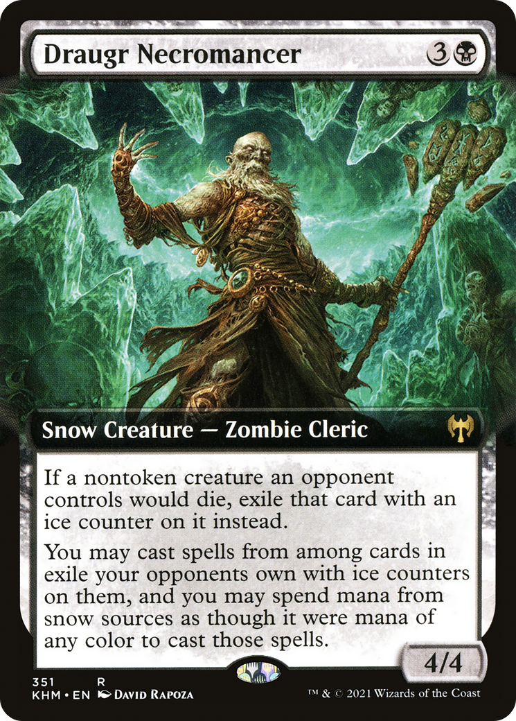 Draugr Necromancer (Extended Art) [Kaldheim] Foil