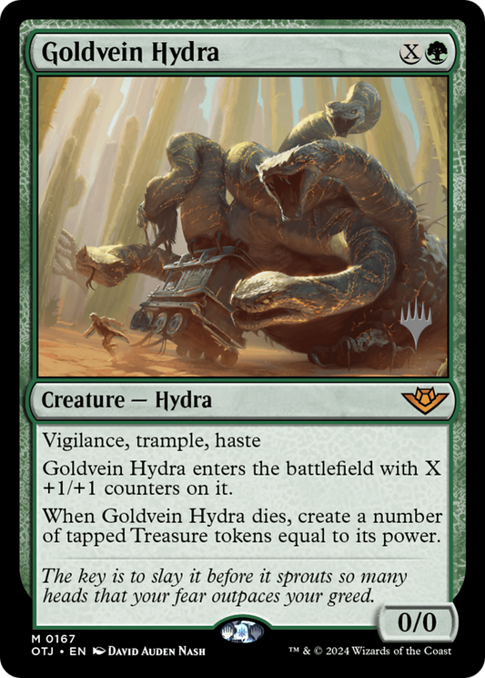 Goldvein Hydra (Promo Pack) [Outlaws of Thunder Junction Promos] Foil