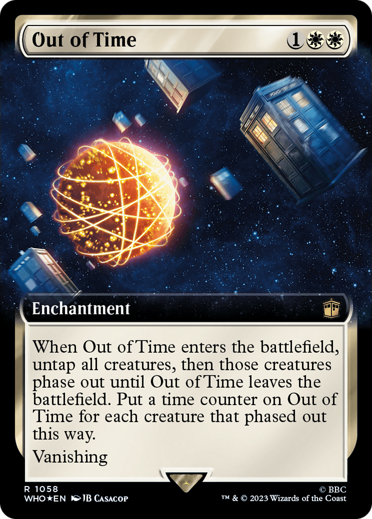 Out of Time (Extended Art) (Surge Foil) [Doctor Who] | Silver Goblin