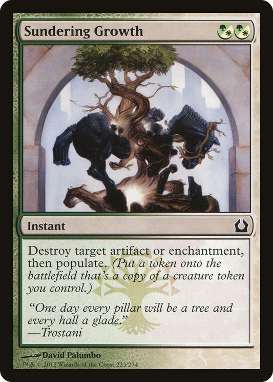 Sundering Growth [Return to Ravnica] Foil