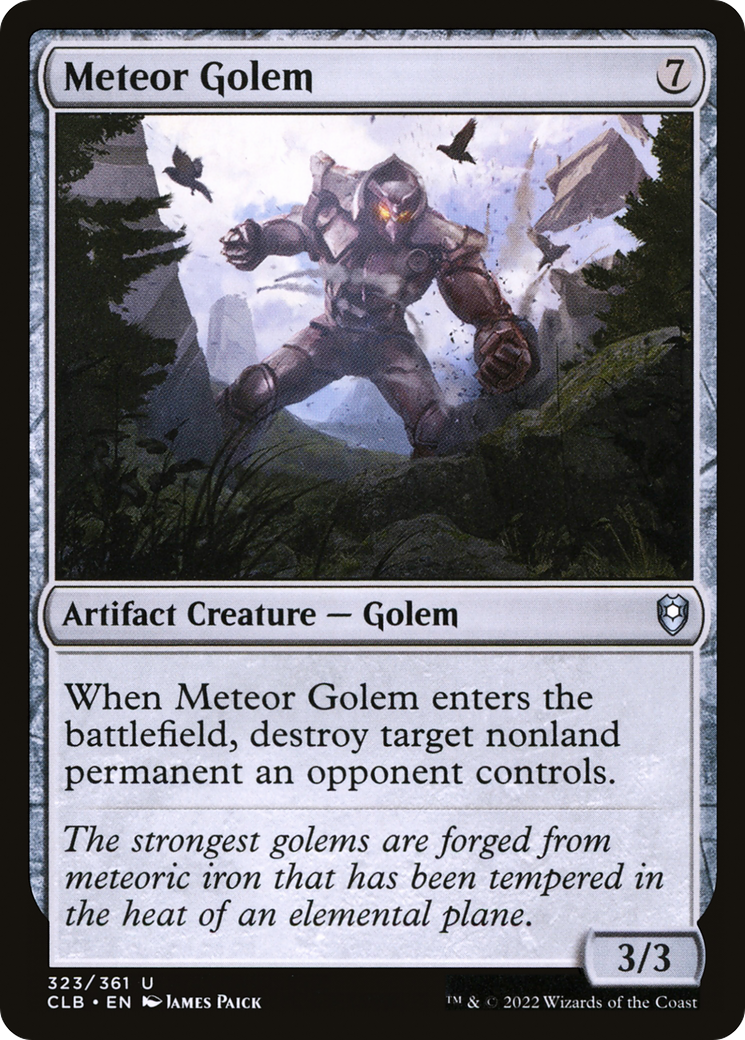 Meteor Golem [Commander Legends: Battle for Baldur's Gate] Foil