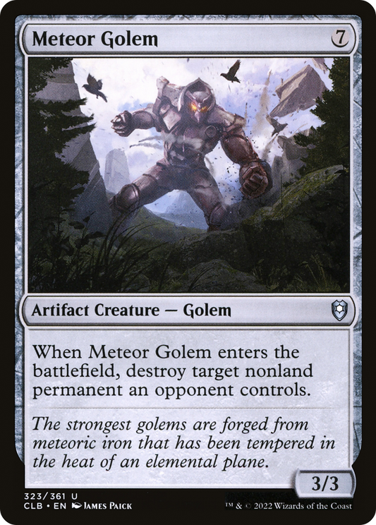 Meteor Golem [Commander Legends: Battle for Baldur's Gate] Foil