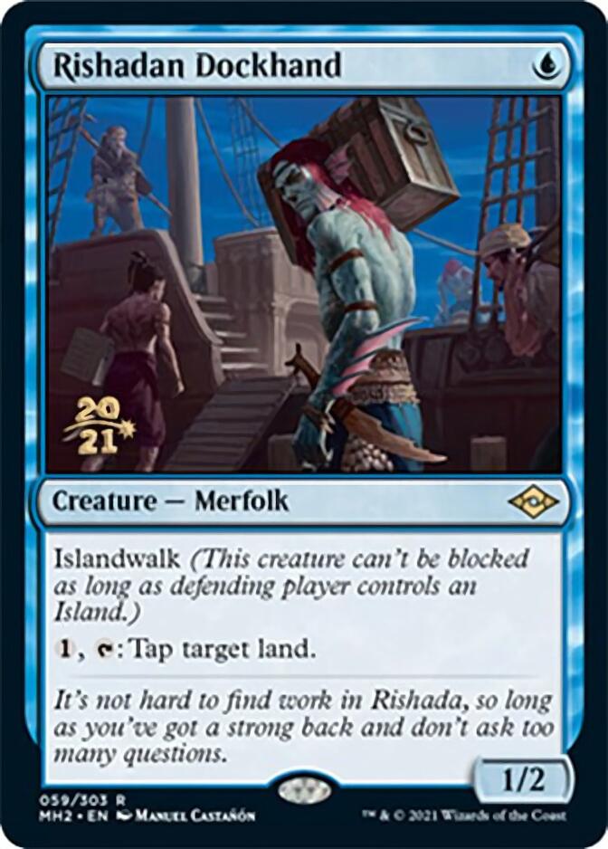 Rishadan Dockhand [Modern Horizons 2 Prerelease Promos] | Silver Goblin