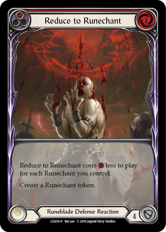Reduce to Runechant (Red) [LGS015-P] (Promo)  1st Edition Normal | Silver Goblin