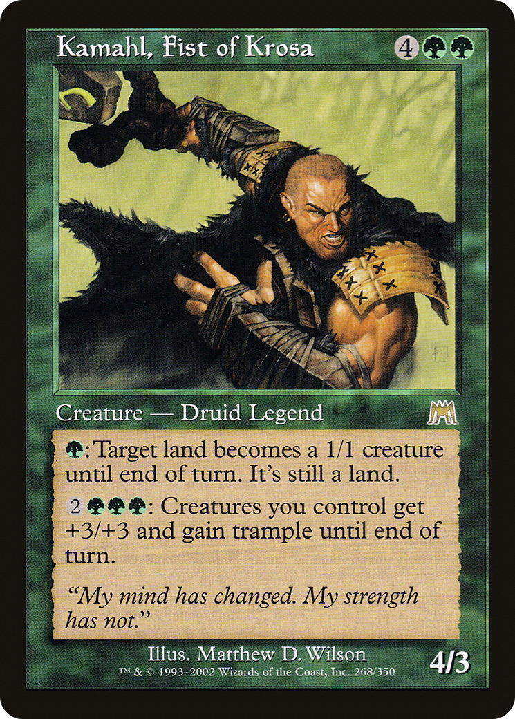 Kamahl, Fist of Krosa [Onslaught] Foil