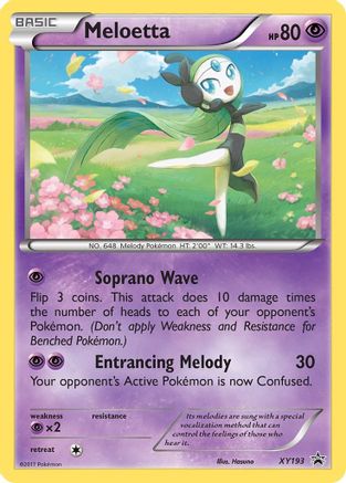 Meloetta - XY193 (XY193) Holofoil - XY Promos