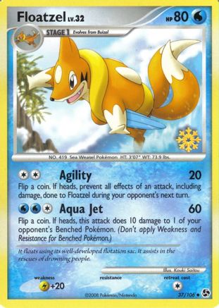 Floatzel (37/106) [Countdown Calendar Promos] | Silver Goblin