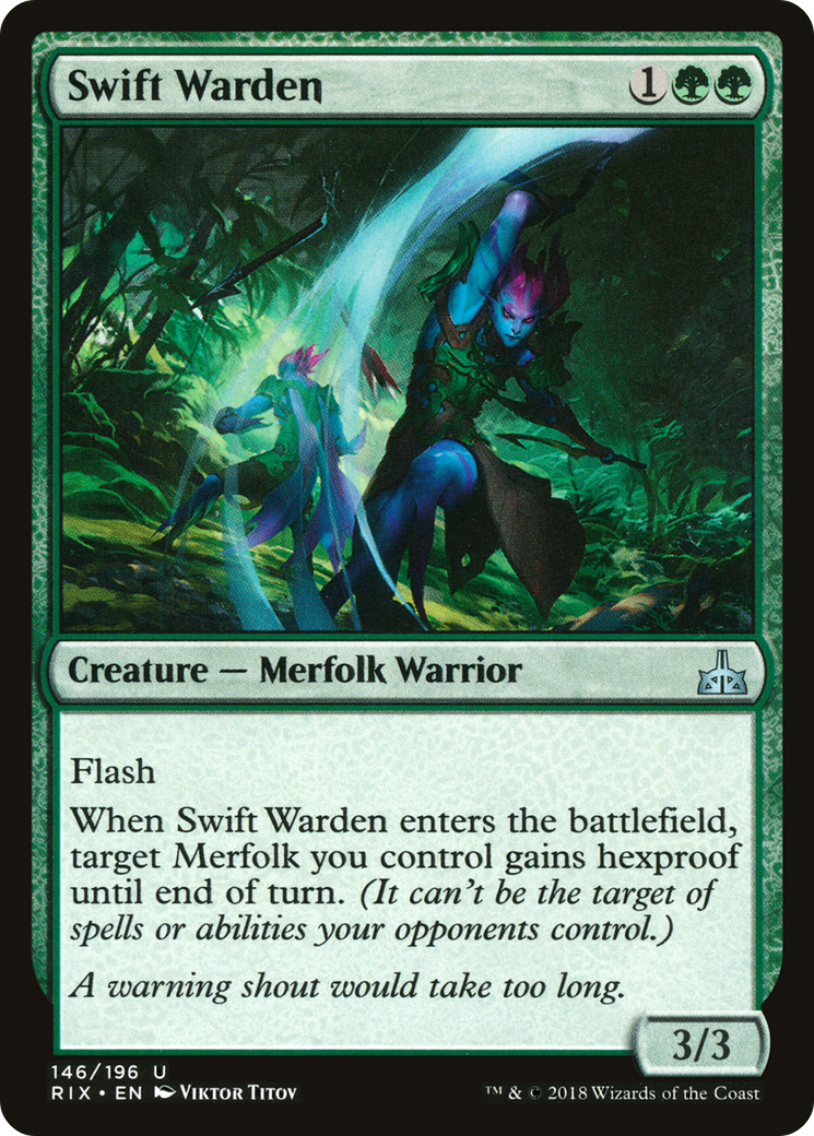 Swift Warden [Rivals of Ixalan] Foil