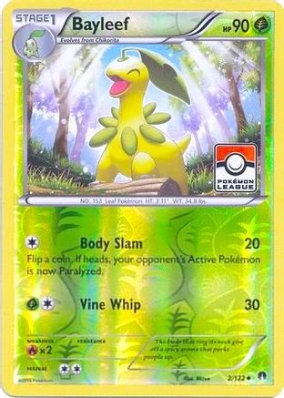 Bayleef - 2/122 (Pokemon League) (2) Reverse Holofoil - League & Championship Cards