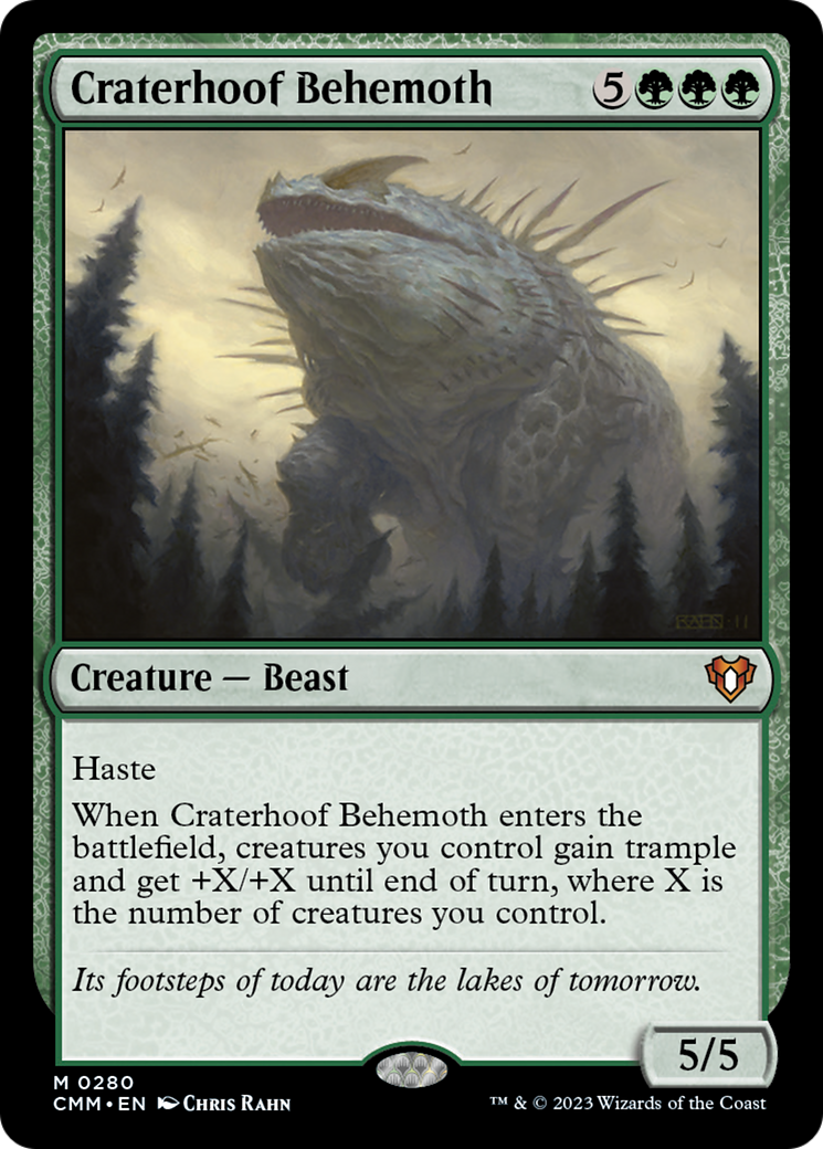 Craterhoof Behemoth [Commander Masters] | Silver Goblin
