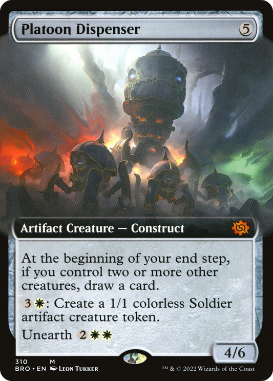 Platoon Dispenser (Extended Art) [The Brothers' War] Foil