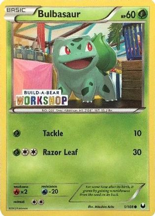Bulbasaur - 1/108 (Build-A-Bear Workshop Exclusive) (1) - Miscellaneous Cards & Products