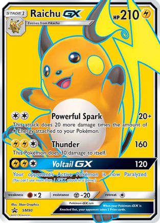 Raichu GX (SM90) [Sun & Moon: Black Star Promos] | Silver Goblin