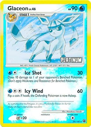 Glaceon (20/100) [Burger King Promos: 2009 Collection] | Silver Goblin