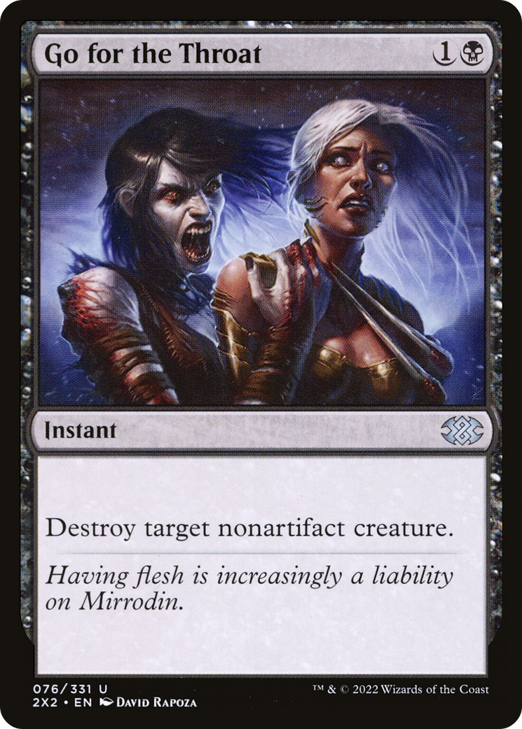 Go for the Throat [Double Masters 2022] Foil