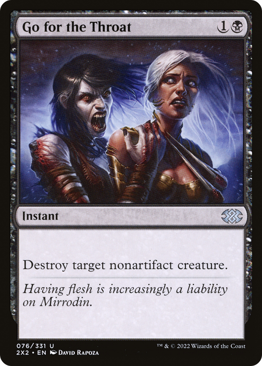 Go for the Throat [Double Masters 2022] Foil