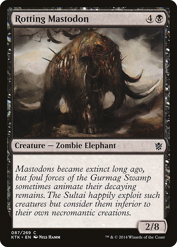 Rotting Mastodon [Khans of Tarkir] Foil