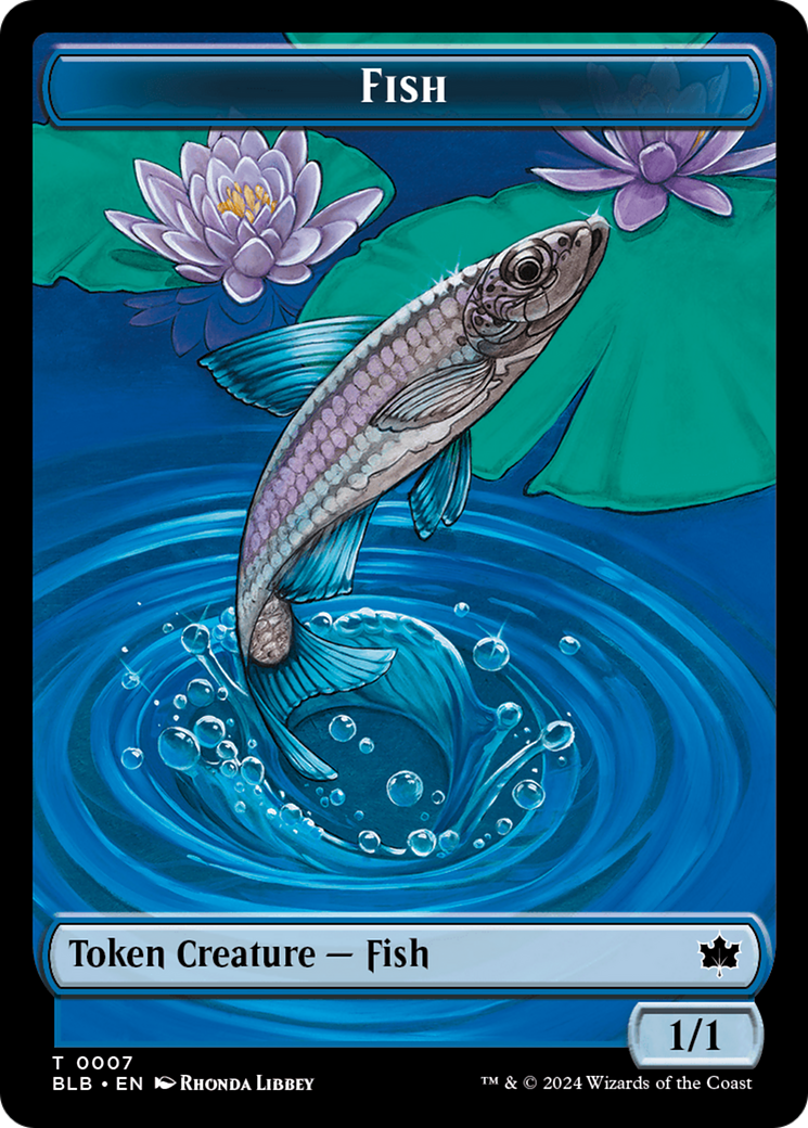 Fish Token [Bloomburrow Tokens] | Silver Goblin