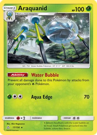 Araquanid (17/156) [Sun & Moon: Ultra Prism] Reverse Holofoil