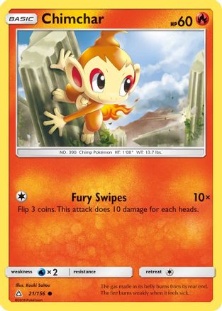 Chimchar (21) Reverse Holofoil - Ultra Prism