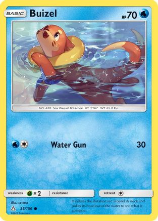 Buizel (35/156) [Sun & Moon: Ultra Prism] Reverse Holofoil