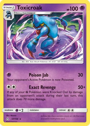 Toxicroak (57) Reverse Holofoil - Ultra Prism