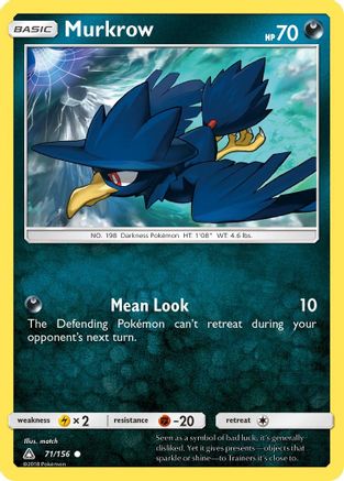 Murkrow (71) Reverse Holofoil - Ultra Prism