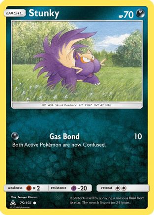 Stunky (75/156) [Sun & Moon: Ultra Prism] Reverse Holofoil