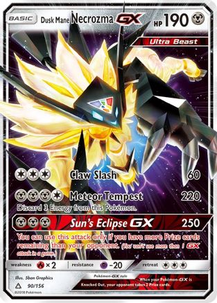 Dusk Mane Necrozma GX (90) Holofoil - SM  Ultra Prism