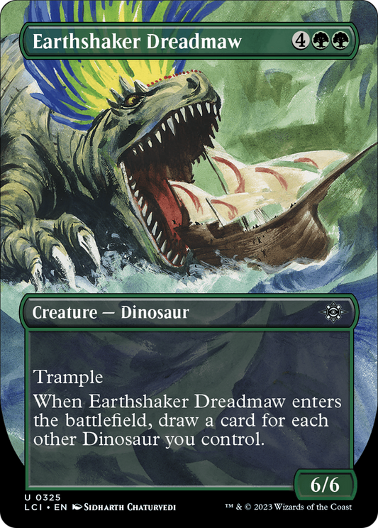 Earthshaker Dreadmaw (Borderless) [The Lost Caverns of Ixalan] Foil